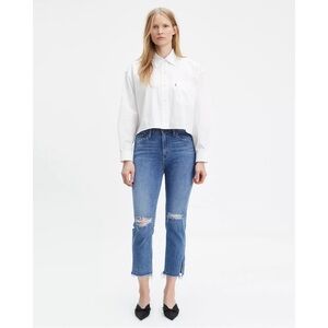 Levi's 724 High Rise Straight Cropped Jeans | 26